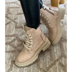 "Sublime bottines femme beige AB02 : chaussures à la pointe de la mode"