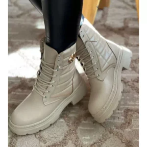 Chaussures Bottines Femme Chic - Beige AB03: élégance et style