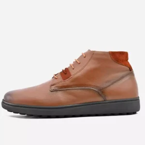 Chaussure Mini Bottine Cuir Homme Confortable - Marron | 65 caractères